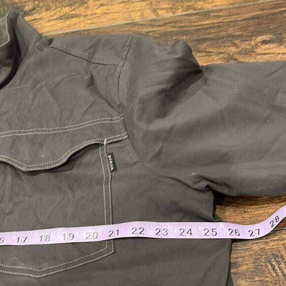 Prana mens full zip coat Excellent preowned condition! Dark grey Mens size XL - Picture 5 of 8